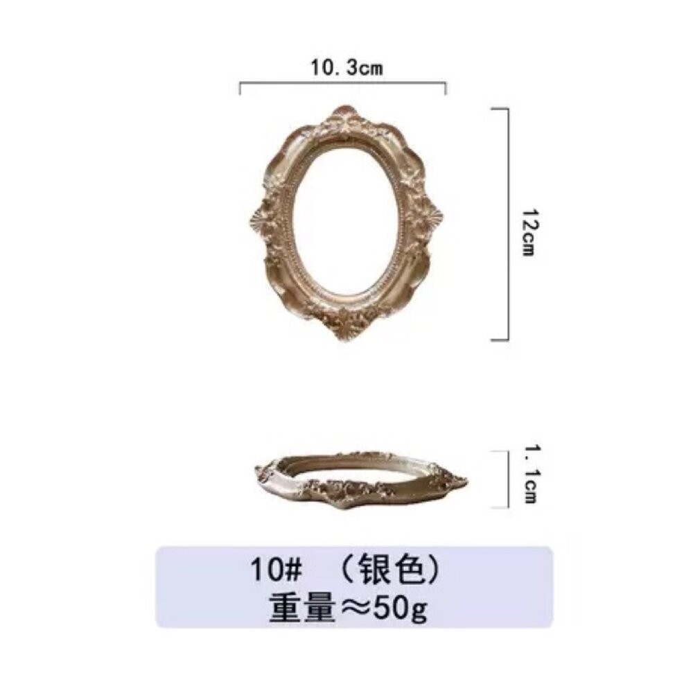 【森林海】飾品陳列 拍照道具 復古框 巴洛克 飾品盤 擺拍盤 首飾收納盒 復古迷你相框 谷美  拍照背景 拍照小物-規格圖10