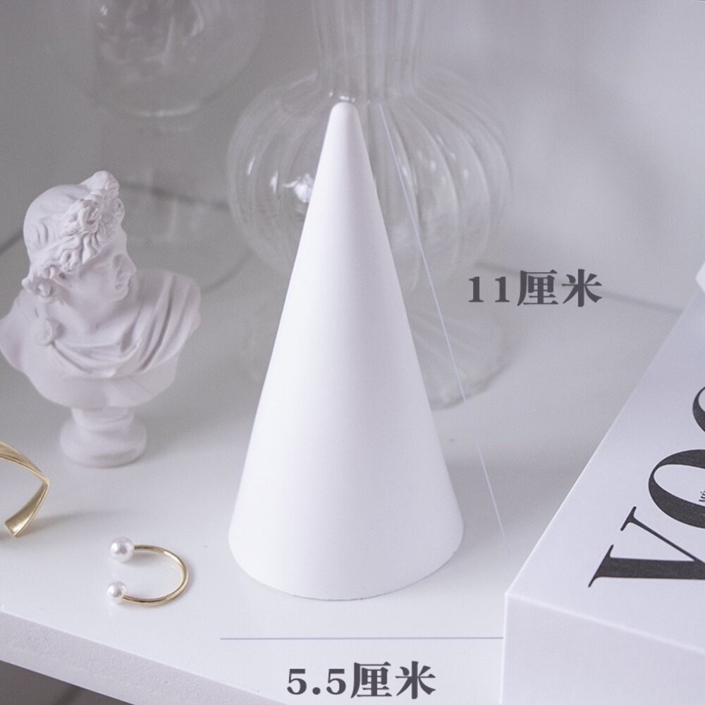 石膏戒指托 戒指支架 首飾架 戒指裝飾 三角戒指座 飾品架 戒指架 拍照道具 市集道具 拍照背景【GXS拍照道具】-規格圖9