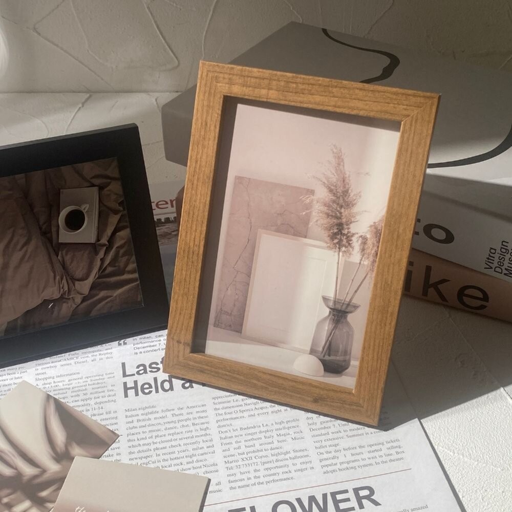 相框 木框 畫框 相片框 木質相框 北歐風相框 5吋 6吋 A4畫框-細節圖2