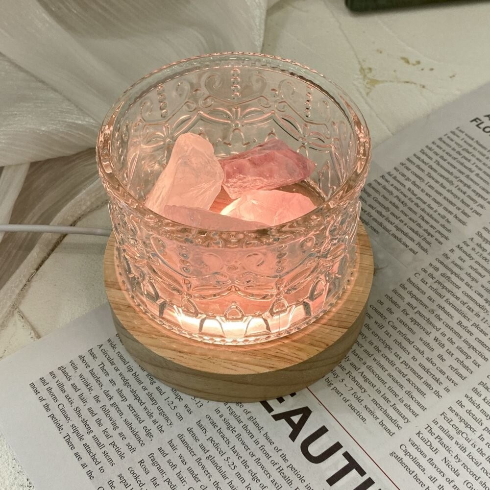 木燈座 水晶燈座 LED燈座 燈座 USB 七彩燈座 發光燈座 白光 暖光 黃光 漸變七彩-細節圖5