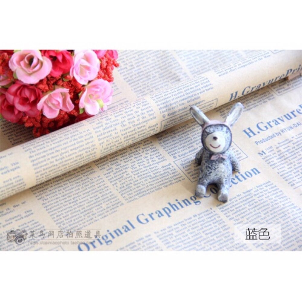 【森林海】牛皮英文紙 包裝紙 背景紙 英文報紙 禮物包裝紙 牛皮紙 英文牛皮紙 美食攝影 GXS攝影道具-細節圖3