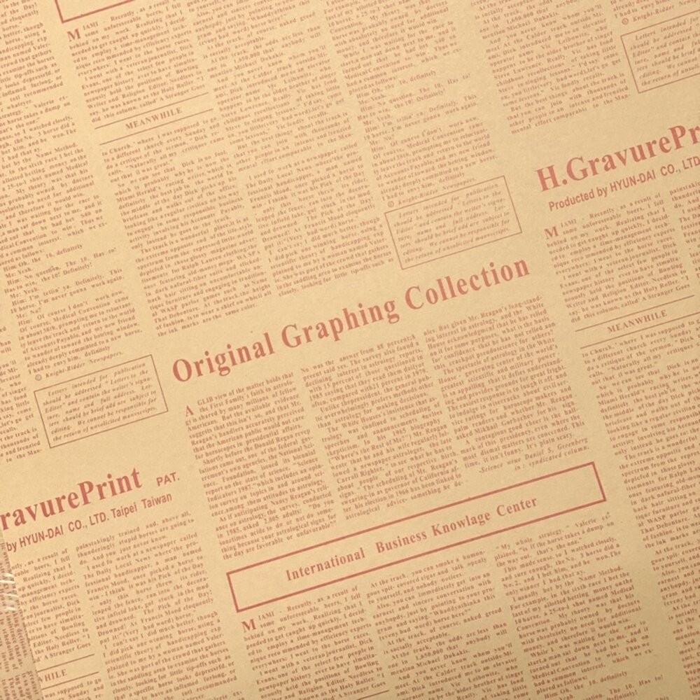 【森林海】牛皮英文紙 包裝紙 背景紙 英文報紙 禮物包裝紙 牛皮紙 英文牛皮紙 美食攝影 GXS攝影道具-規格圖10