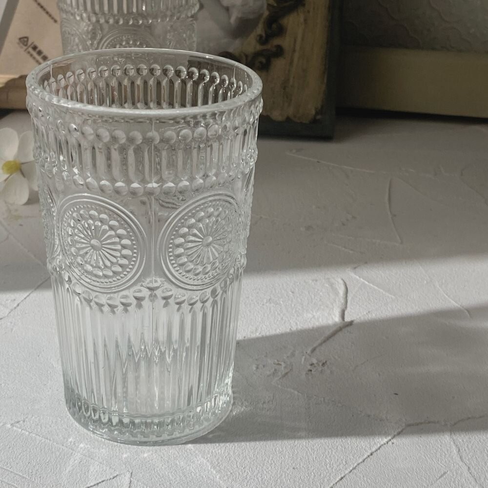 【森林海】水杯 玻璃杯 杯子 飲料杯 下午茶水杯 咖啡杯 雕花杯-細節圖5