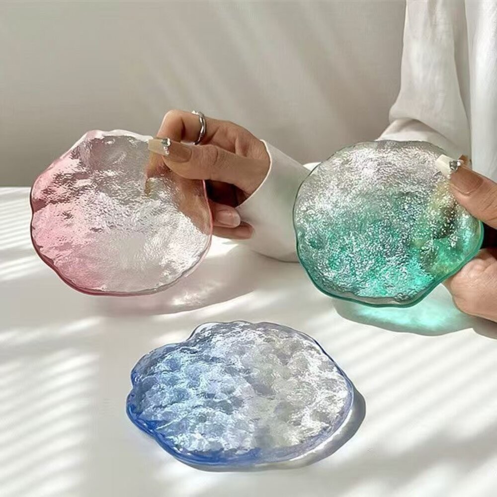 玻璃盤 飾品盤 不規則玻璃盤 拍照攝影道具 拍照背景 玻璃 飾品盤 裝飾 GXS拍照道具-細節圖7