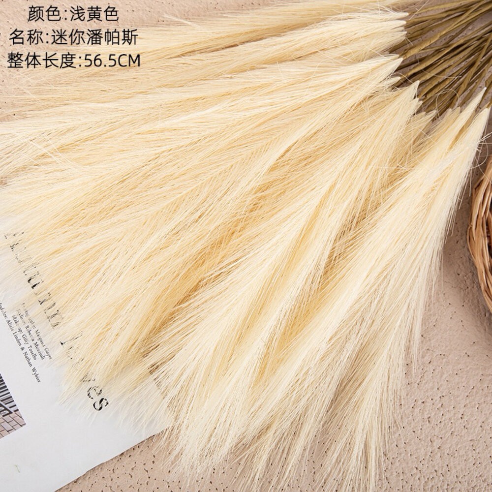 【森林海】蘆葦草 仿真蘆葦草 迷你蘆葦草 迷你潘帕斯蘆葦草 仿真花 人造花 居家擺設 拍照道具-規格圖6