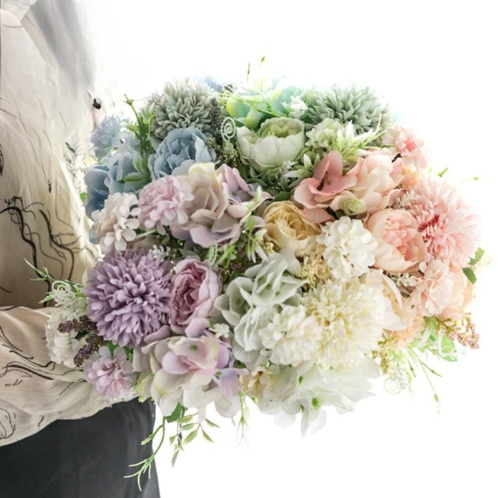 仿真玫瑰花束 人造花 假花 婚紗拍攝道具 美食拍照花束 美甲拍照道具 居家佈置櫥窗裝飾 不凋花 拍照背景花束-細節圖3