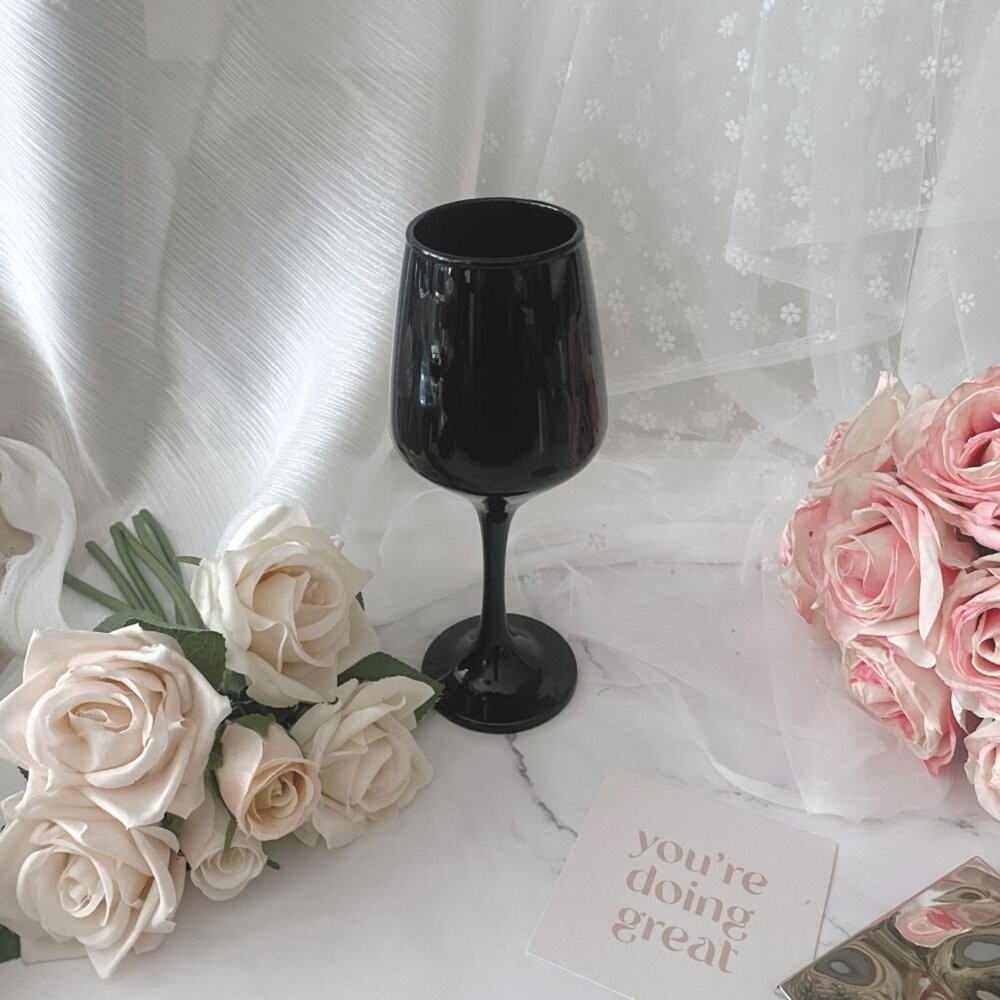 陶瓷酒杯花瓶 酒杯 花瓶 北歐風 餐桌擺飾-細節圖2