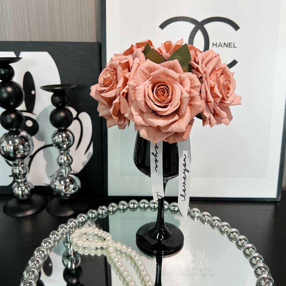 陶瓷酒杯花瓶 酒杯 花瓶 北歐風 餐桌擺飾-細節圖9