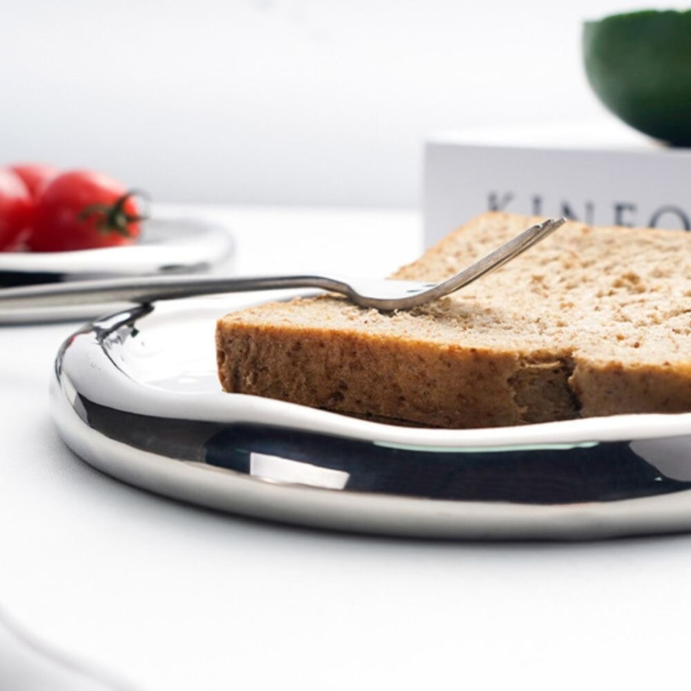 電鍍銀托盤 拍照道具 首飾收納盤 展示盤 輕奢陶瓷飾品擺拍-細節圖3