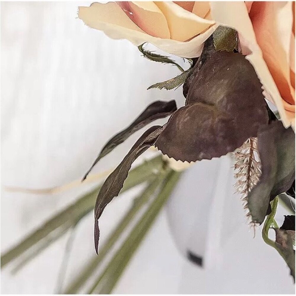 仿真花 玫瑰 琴南玫瑰花束 仿真玫瑰花束 玫瑰花束 芒草 小麥 麥穗 假花 拍照道具 拍照背景【GXS拍照道具】-細節圖6