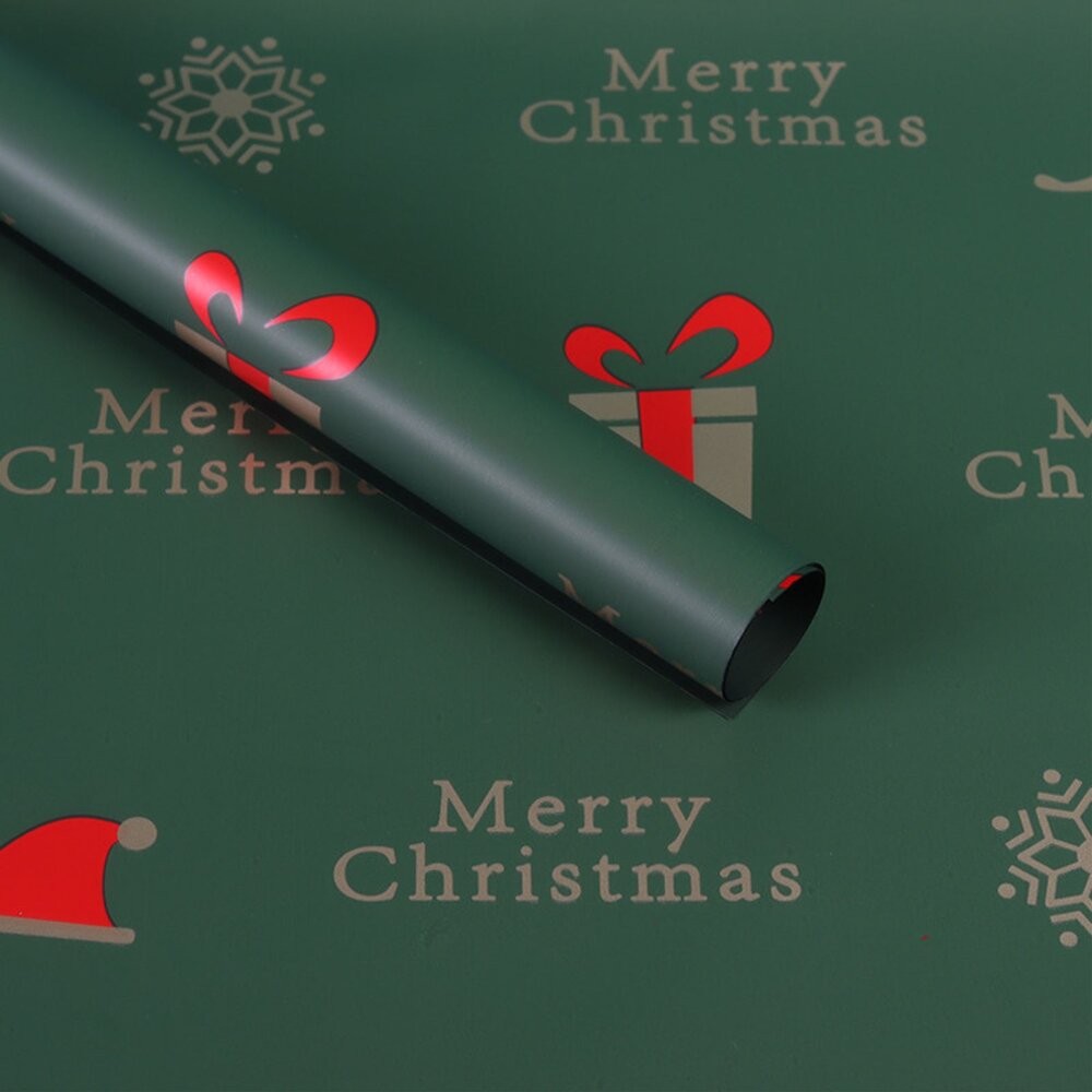 聖誕包裝紙 包裝紙 花店 花束內襯紙 蘋果禮品 防水加厚包裝紙 歐亞紙-規格圖9