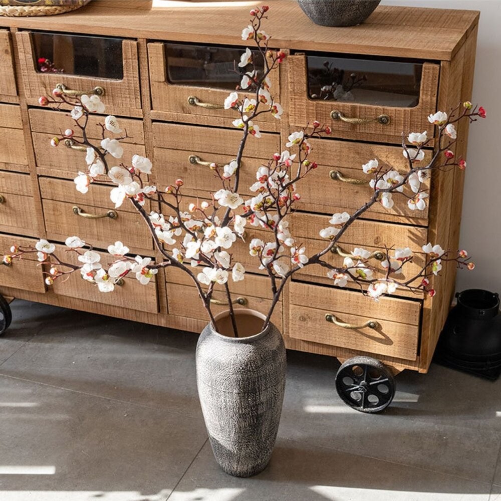 【森林海】仿真梅花 仿真花 梅花裝飾 新年過年擺設 喜慶花藝 佈置花材-細節圖3