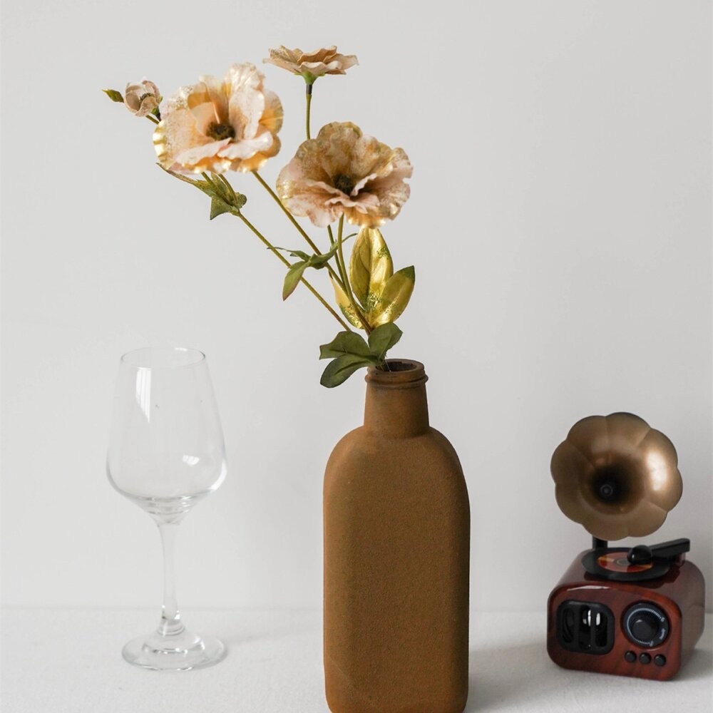 【森林海】金布罌粟花 虞美人繡球仿真花束 牡丹混搭 婚慶花藝擺設 拍照佈景 家居插花裝飾-細節圖5