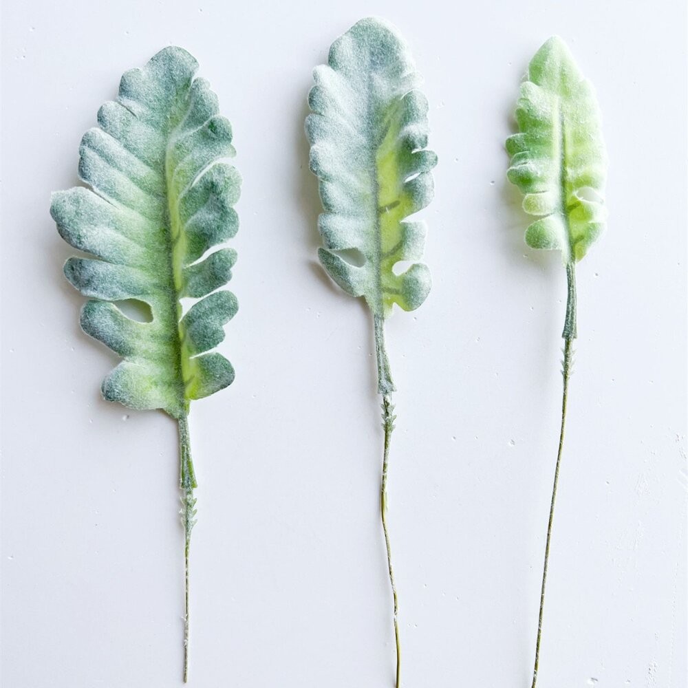 【森林海】歐式銀葉菊兔耳葉 假花配件 情人節玫瑰搭配 餐桌家居綠植軟裝裝飾-細節圖4