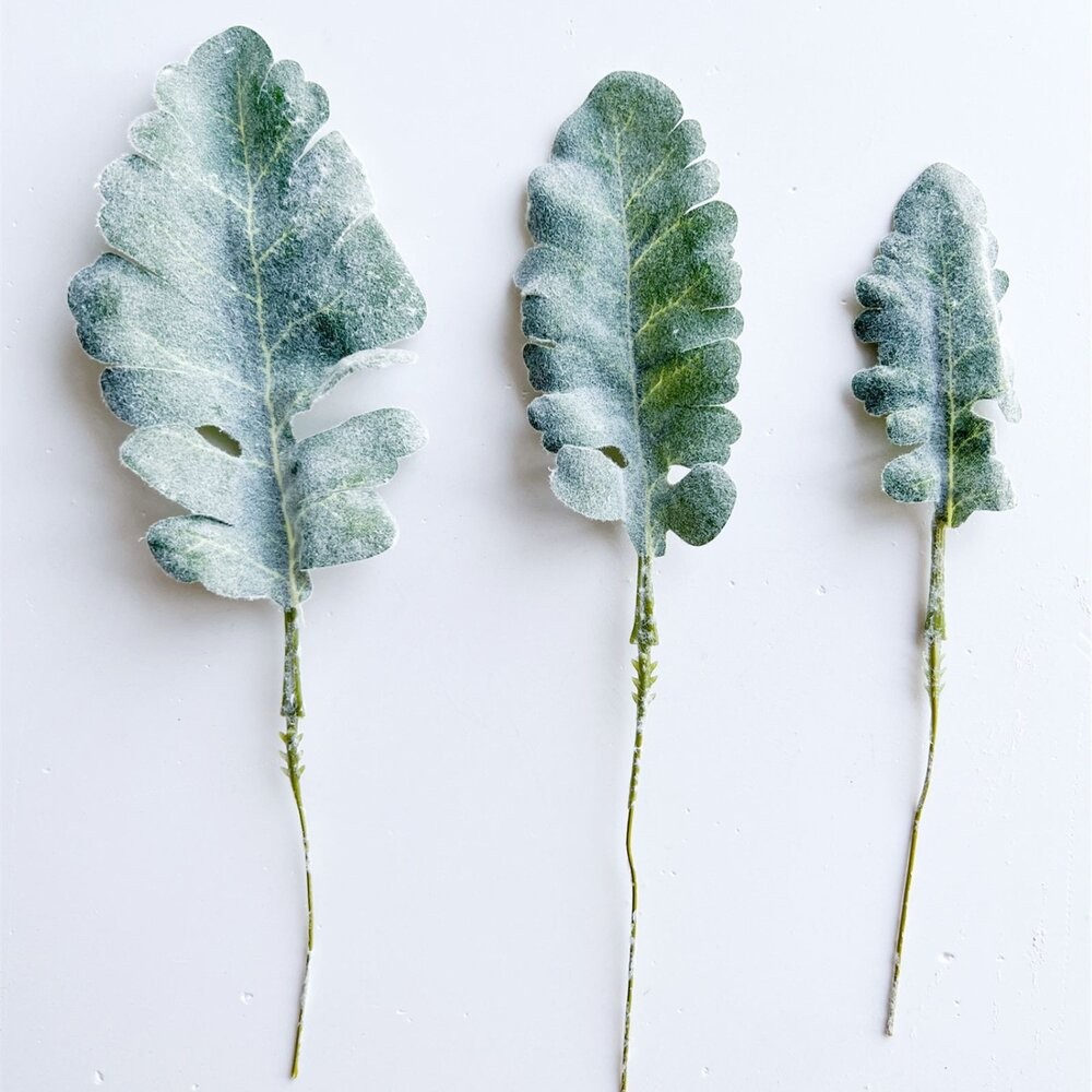 【森林海】歐式銀葉菊兔耳葉 假花配件 情人節玫瑰搭配 餐桌家居綠植軟裝裝飾-細節圖5