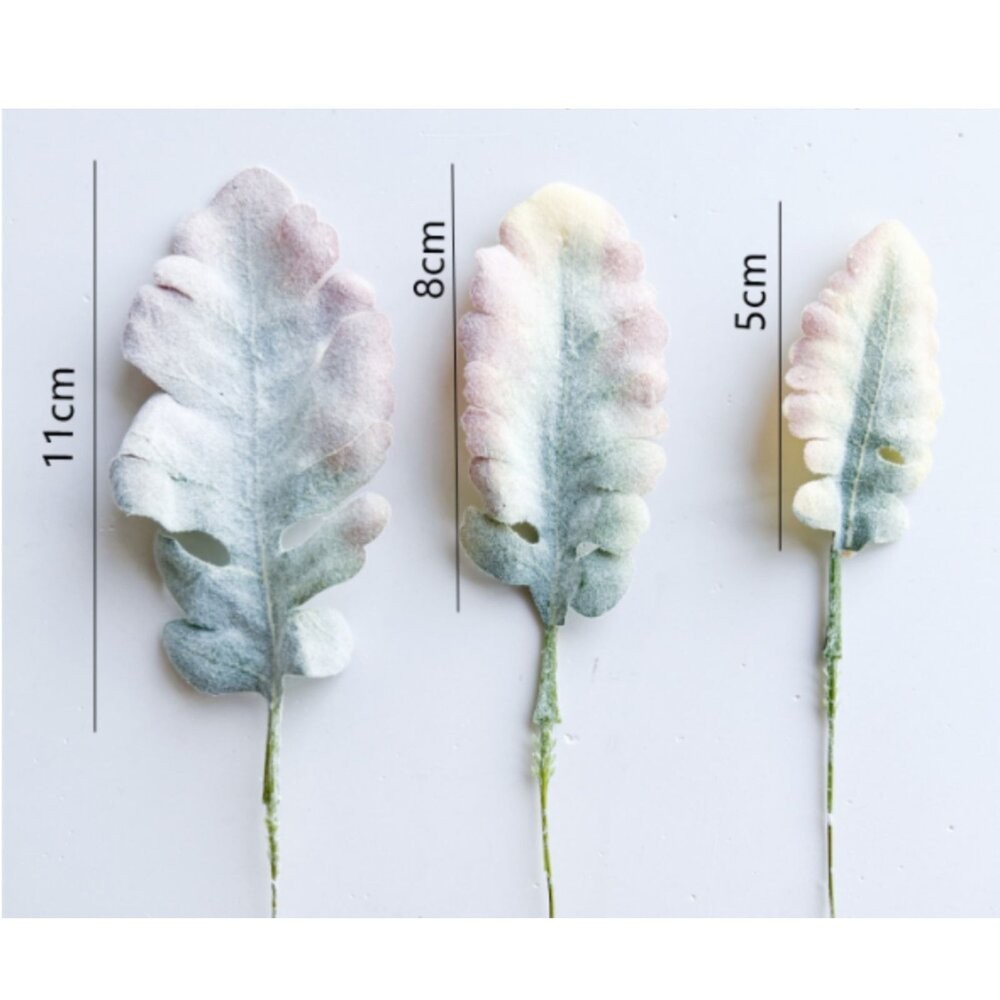 【森林海】歐式銀葉菊兔耳葉 假花配件 情人節玫瑰搭配 餐桌家居綠植軟裝裝飾-細節圖7