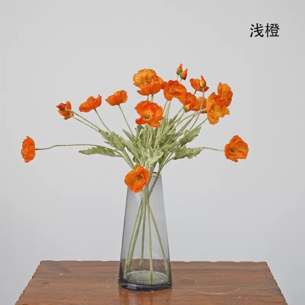 仿真花 仿真罌粟花 虞美人 假花 仿真植物 拍照背景 拍照小物 拍照道具【GXS拍照道具】-細節圖3