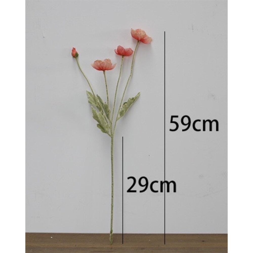 仿真花 仿真罌粟花 虞美人 假花 仿真植物 拍照背景 拍照小物 拍照道具【GXS拍照道具】-細節圖4