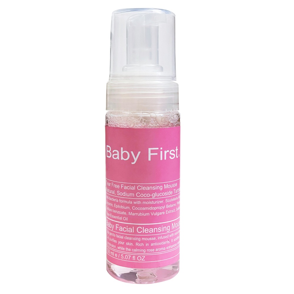 【Baby First】寶寶舒緩 兒童潔面慕斯(150ml) 不流淚配方 敏感肌 全膚質適用【寶貝康司】-規格圖2