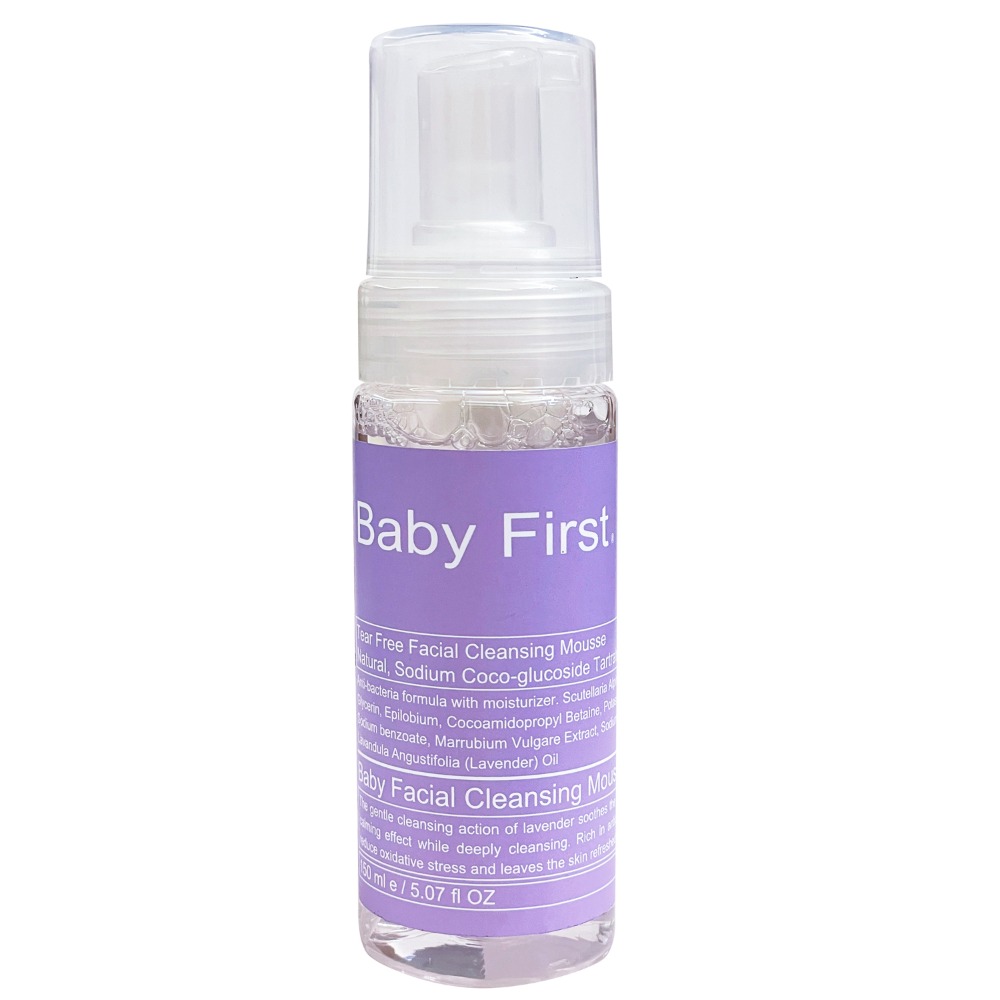 【Baby First】寶寶舒緩 兒童潔面慕斯(150ml) 不流淚配方 敏感肌 全膚質適用【寶貝康司】-規格圖2