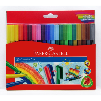 德國Faber-Castell 輝伯 彩色連接筆(20色)