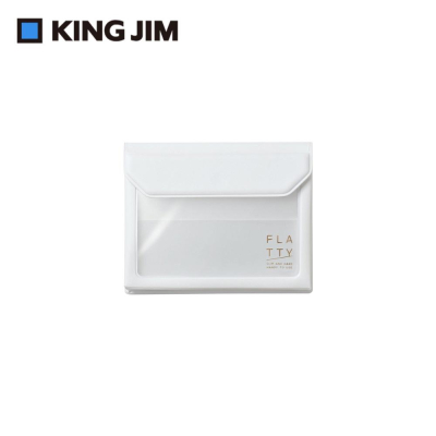 【KING JIM】FLATTY多用途收納袋 名片尺寸 (多色) 5356