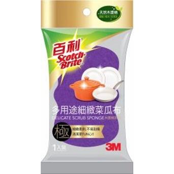 3M 4360T 百利多用途細緻木漿棉菜瓜布-紫(1片裝)