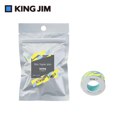 【KING JIM】TEPRA LITE 熱感式標籤薄膜自黏膠帶 11mm(透明款)