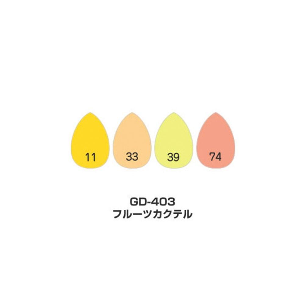 *需預訂【TSUKINEKO日本月貓】粉彩水滴印台四色組 水果雞尾酒 (GD-403)-細節圖2