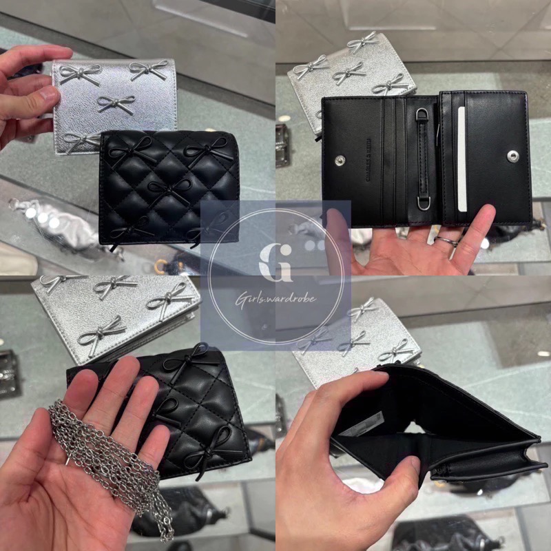 【𝐆𝐢𝐫𝐥𝐬.𝐖𝐚𝐫𝐝𝐫𝐨𝐛𝐞新加坡小CK正品代購】超美新款✨奶茶色 寶寶藍菱格短夾WOC 錢包 母親節禮物 生日禮物-細節圖11