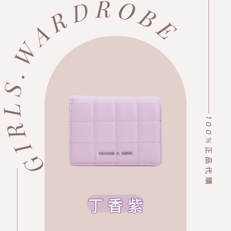 【𝐆𝐢𝐫𝐥𝐬.𝐖𝐚𝐫𝐝𝐫𝐨𝐛𝐞新加坡小CK正品代購】超美新款✨奶茶色 寶寶藍菱格短夾WOC 錢包 母親節禮物 生日禮物-規格圖10