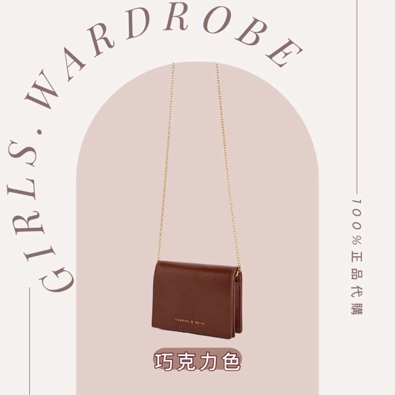 【𝐆𝐢𝐫𝐥𝐬.𝐖𝐚𝐫𝐝𝐫𝐨𝐛𝐞新加坡小CK正品代購】超美新款✨奶茶色 寶寶藍菱格短夾WOC 錢包 母親節禮物 生日禮物-規格圖10