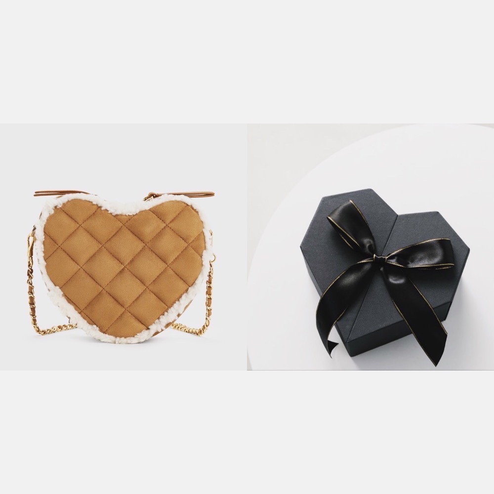 【𝐆𝐢𝐫𝐥𝐬.𝐖𝐚𝐫𝐝𝐫𝐨𝐛𝐞新加坡小CK正品代購】甜酷愛心菱格鍊條斜背包80151353情人節禮物 母親節禮物-規格圖11