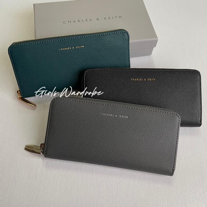 【𝐆𝐢𝐫𝐥𝐬.𝐖𝐚𝐫𝐝𝐫𝐨𝐛𝐞新加坡小CK正品代購】防刮荔枝紋拉鍊長夾 錢包CK6-10770552-1-細節圖3