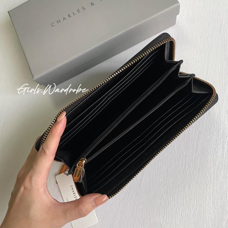 【𝐆𝐢𝐫𝐥𝐬.𝐖𝐚𝐫𝐝𝐫𝐨𝐛𝐞新加坡小CK正品代購】防刮荔枝紋拉鍊長夾 錢包CK6-10770552-1-細節圖7
