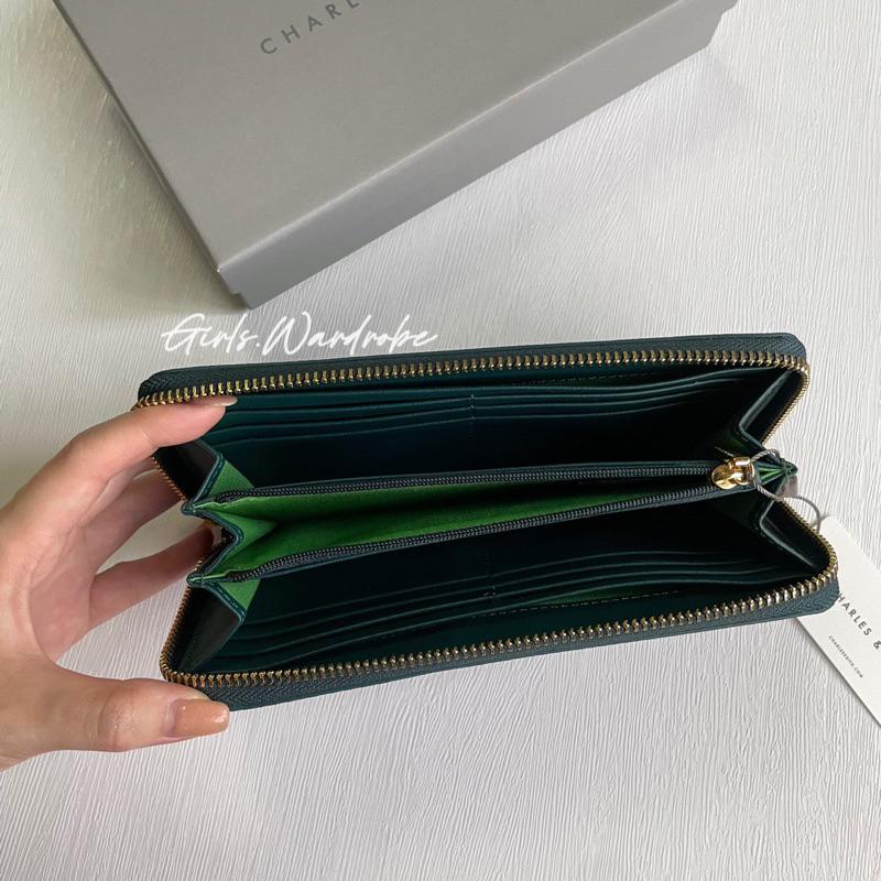 【𝐆𝐢𝐫𝐥𝐬.𝐖𝐚𝐫𝐝𝐫𝐨𝐛𝐞新加坡小CK正品代購】防刮荔枝紋拉鍊長夾 錢包CK6-10770552-1-細節圖9