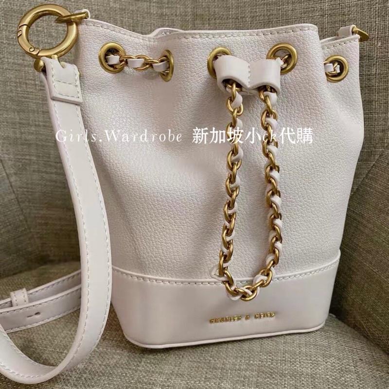 【𝐆𝐢𝐫𝐥𝐬.𝐖𝐚𝐫𝐝𝐫𝐨𝐛𝐞新加坡小CK正品代購】小香風毛呢鍊條水桶包10781583 10840452-細節圖7
