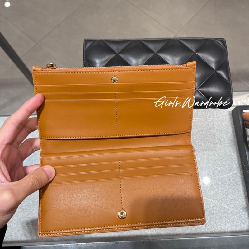 【𝐆𝐢𝐫𝐥𝐬.𝐖𝐚𝐫𝐝𝐫𝐨𝐛𝐞新加坡小CK正品代購】鬆軟菱格拉鍊長夾 錢包CK6-10770544-細節圖3
