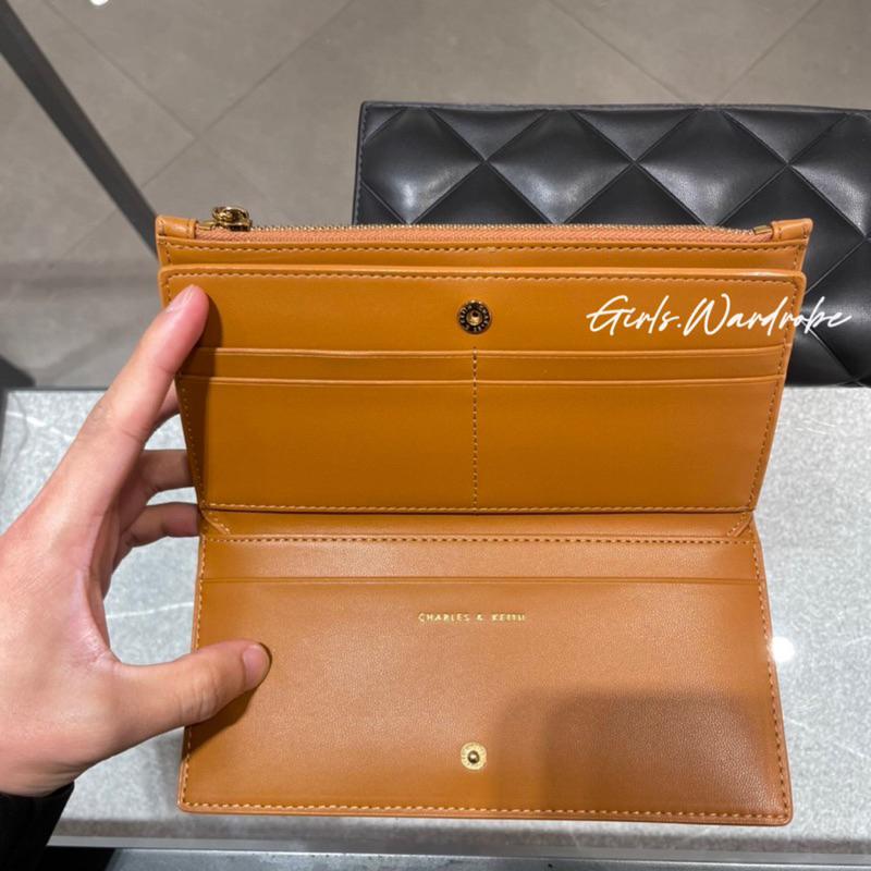 【𝐆𝐢𝐫𝐥𝐬.𝐖𝐚𝐫𝐝𝐫𝐨𝐛𝐞新加坡小CK正品代購】鬆軟菱格拉鍊長夾 錢包CK6-10770544-細節圖4