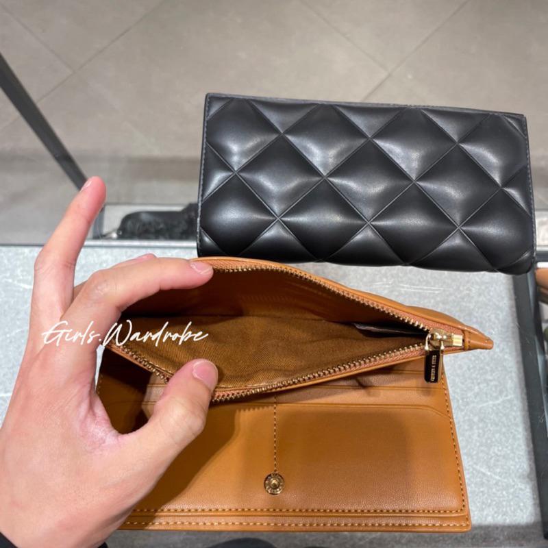 【𝐆𝐢𝐫𝐥𝐬.𝐖𝐚𝐫𝐝𝐫𝐨𝐛𝐞新加坡小CK正品代購】鬆軟菱格拉鍊長夾 錢包CK6-10770544-細節圖6