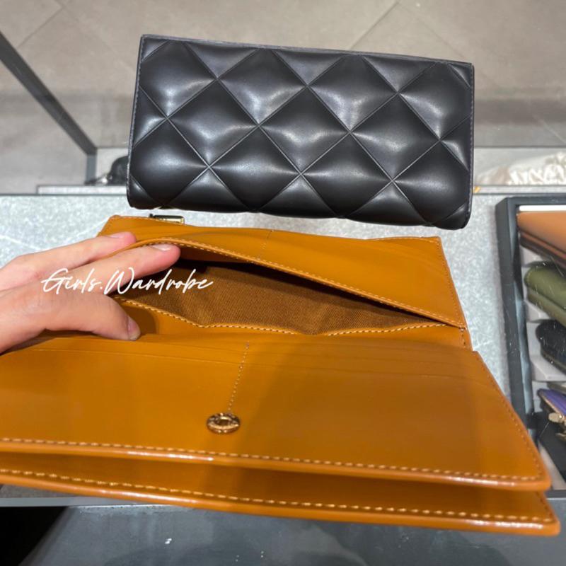 【𝐆𝐢𝐫𝐥𝐬.𝐖𝐚𝐫𝐝𝐫𝐨𝐛𝐞新加坡小CK正品代購】鬆軟菱格拉鍊長夾 錢包CK6-10770544-細節圖7