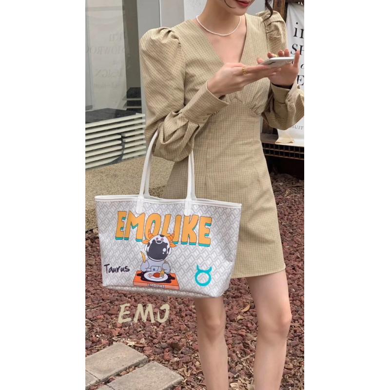 下單贈小禮物🎁 𝐆𝐢𝐫𝐥𝐬.𝐖𝐚𝐫𝐝𝐫𝐨𝐛𝐞｜韓國品牌正品EMO十二星座系列手提肩背子母包大號 托特包 正品代購-細節圖2