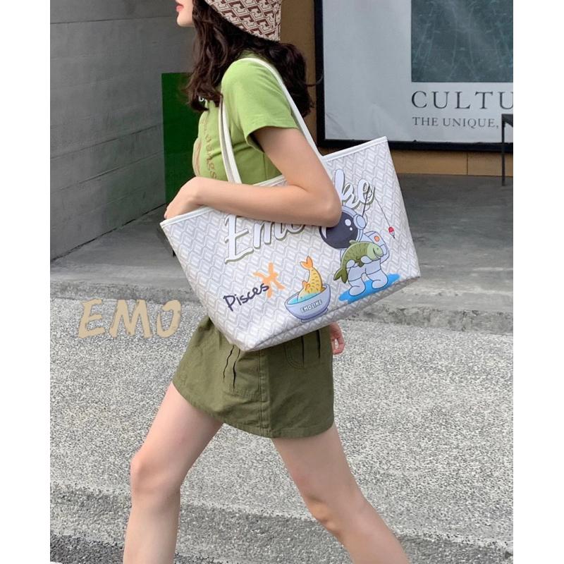 下單贈小禮物🎁 𝐆𝐢𝐫𝐥𝐬.𝐖𝐚𝐫𝐝𝐫𝐨𝐛𝐞｜韓國品牌正品EMO十二星座系列手提肩背子母包大號 托特包 正品代購-細節圖4