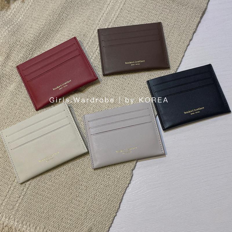 現貨🔥𝐆𝐢𝐫𝐥𝐬.𝐖𝐚𝐫𝐝𝐫𝐨𝐛𝐞｜正韓東大門bucks & leather手工牛皮真皮卡夾 正品代購 韓國直送來台-細節圖3