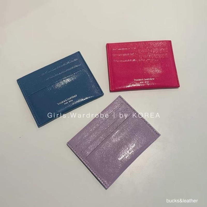 現貨🔥𝐆𝐢𝐫𝐥𝐬.𝐖𝐚𝐫𝐝𝐫𝐨𝐛𝐞｜正韓東大門bucks & leather手工牛皮真皮卡夾 正品代購 韓國直送來台-細節圖8