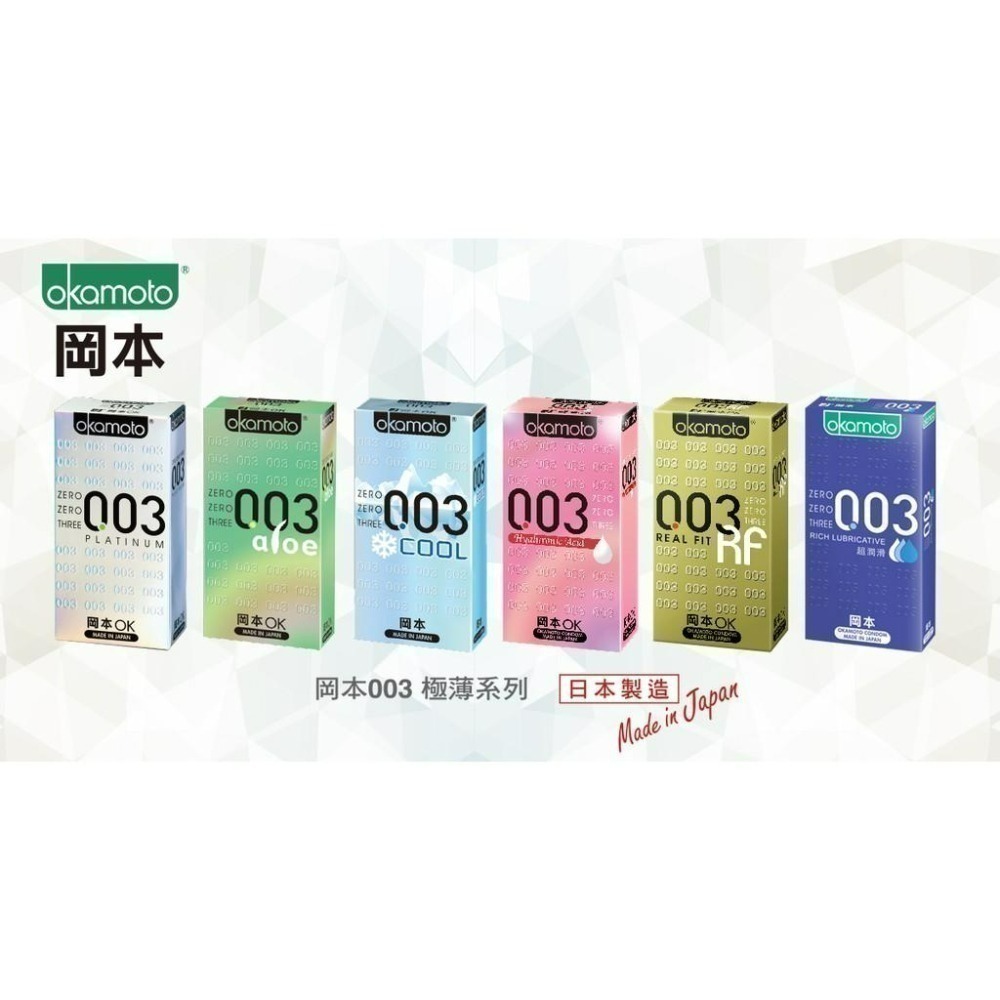 岡本 保險套 001 002 003系列 /Skinless 輕薄系列 衛生套-細節圖3