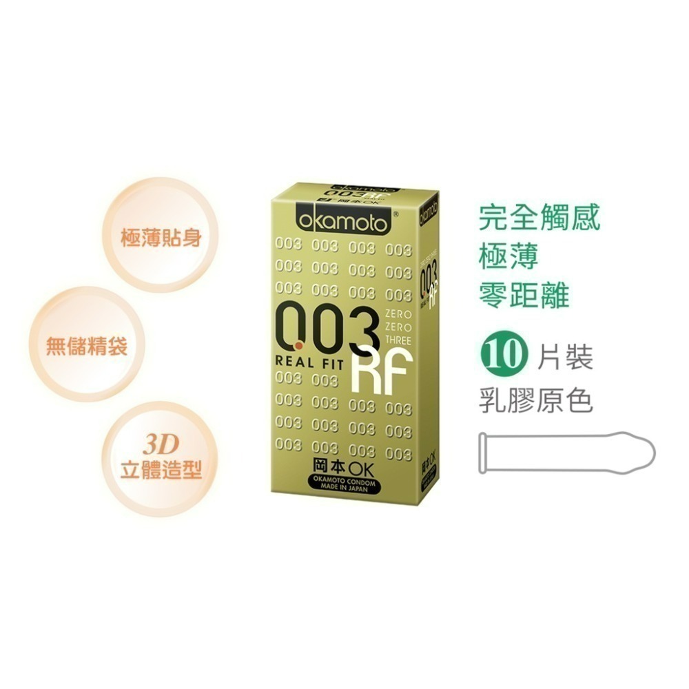 岡本 保險套 002 003系列 白金 001 RF/Skinless Skin 輕薄系列 衛生套 city 大黑馬-規格圖3