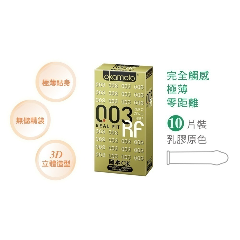 岡本 保險套 002 003系列 白金 001 RF/Skinless Skin 輕薄系列 衛生套 city 大黑馬-規格圖3