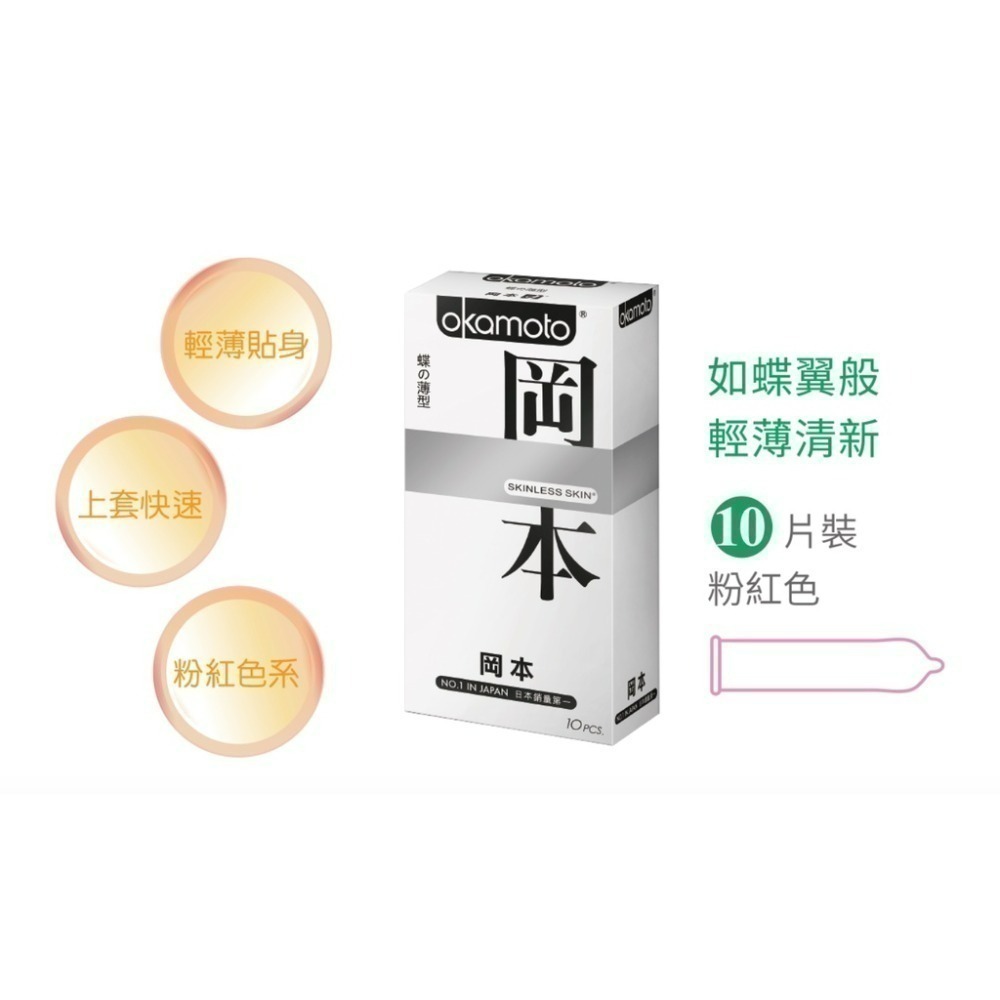 岡本 保險套 001 002 003系列 /Skinless 輕薄系列 衛生套-規格圖21