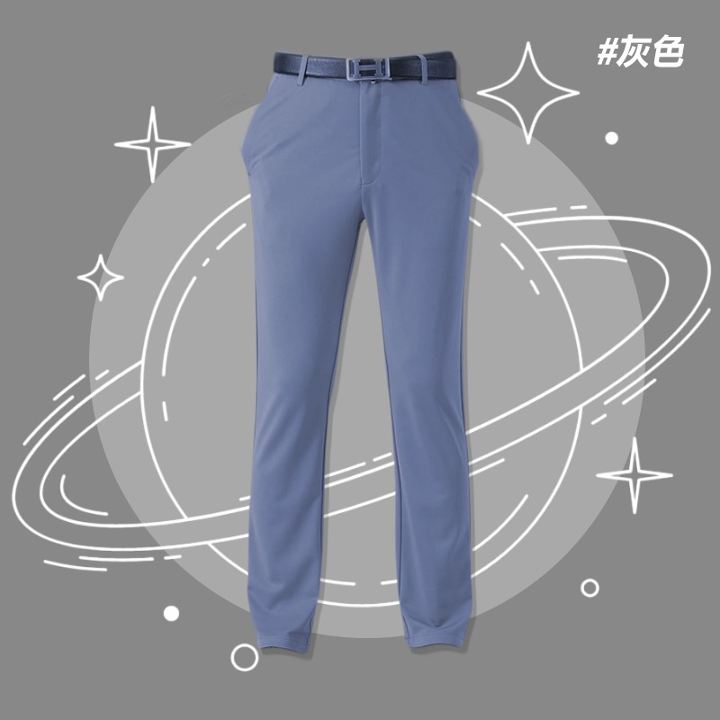 彈性西裝褲-灰色